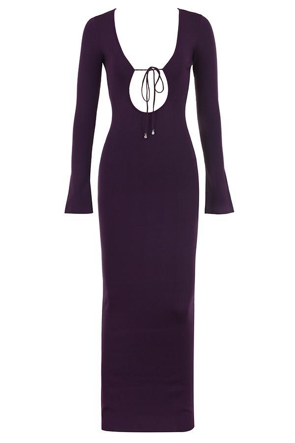 Teia Hot Pink Draped Corset Midi Dress Product Image