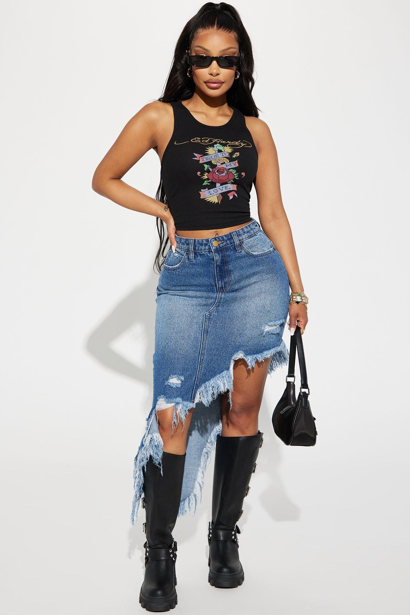 Ed Hardy True Love Tank Top - Black Product Image