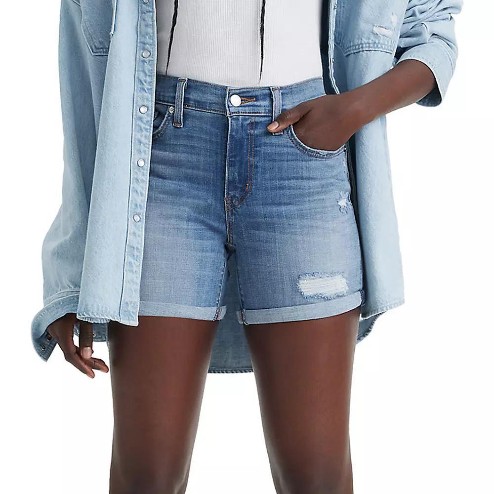 Womens Levis Mid-Length Jean Shorts Product Image