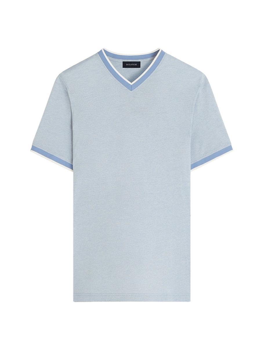 Mens Cotton-Blend V-Neck T-Shirt Product Image