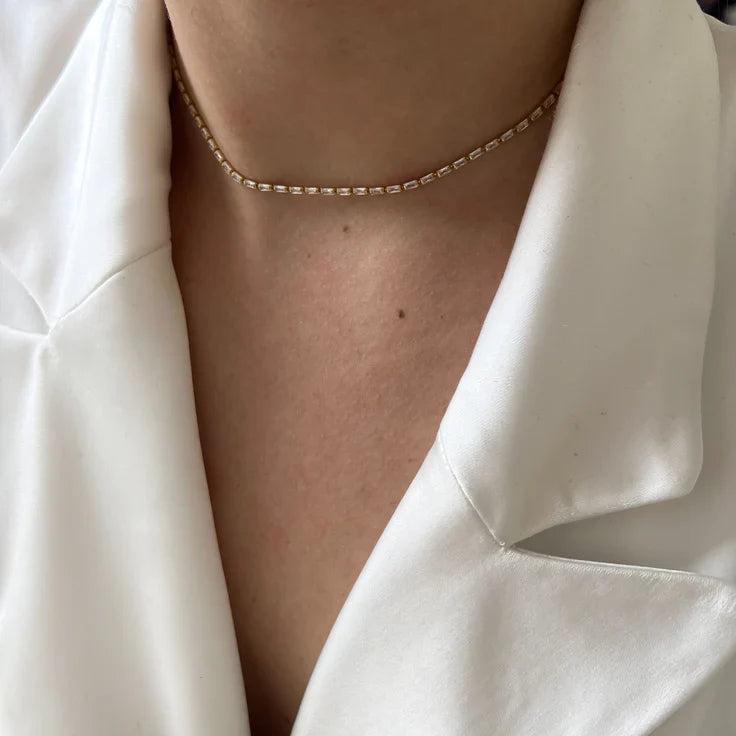 By Nouck | Oval Rhinestone Choker Product Image