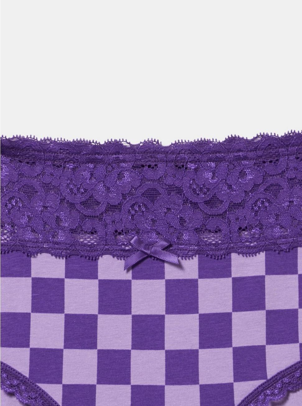 Mid-Rise Hipster Lace Trim Panty Product Image