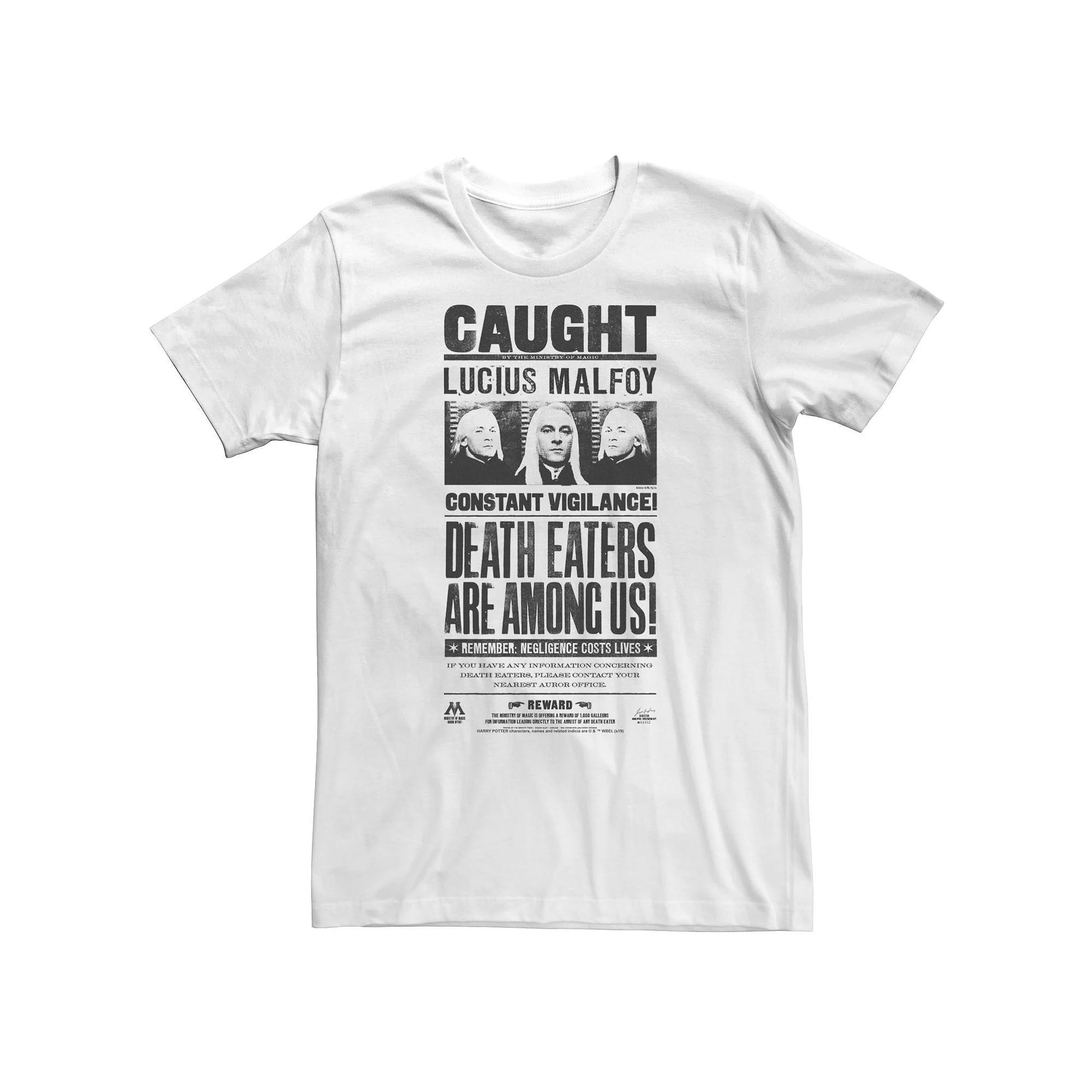 Big & Tall Harry Potter Lucius Malfoy Caught Poster Tee, Men's, Size: 3XL Tall, White Product Image