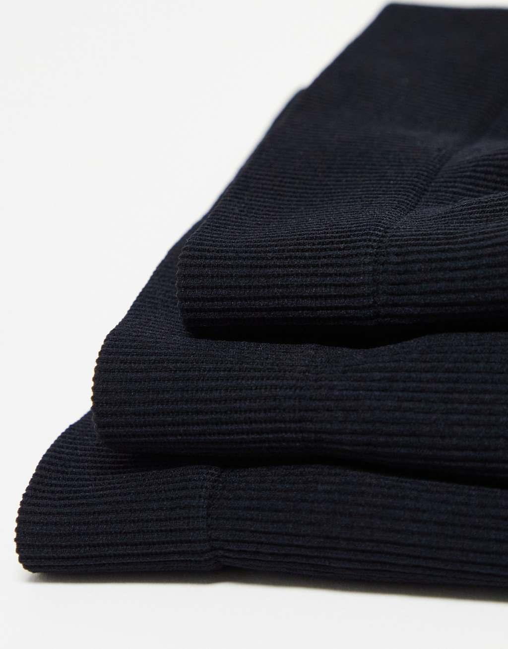 Lindex 3-pack high waist seamless ribbed brazilian briefs Product Image