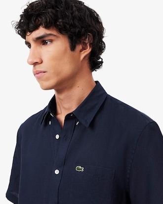 Short Sleeved Linen Shirt Product Image