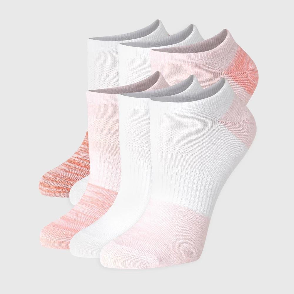 Hanes Womens Lightweight Performance 6pk No Show Socks 5-9: Moisture Wicking, Arch Support, Knit Fabric Product Image