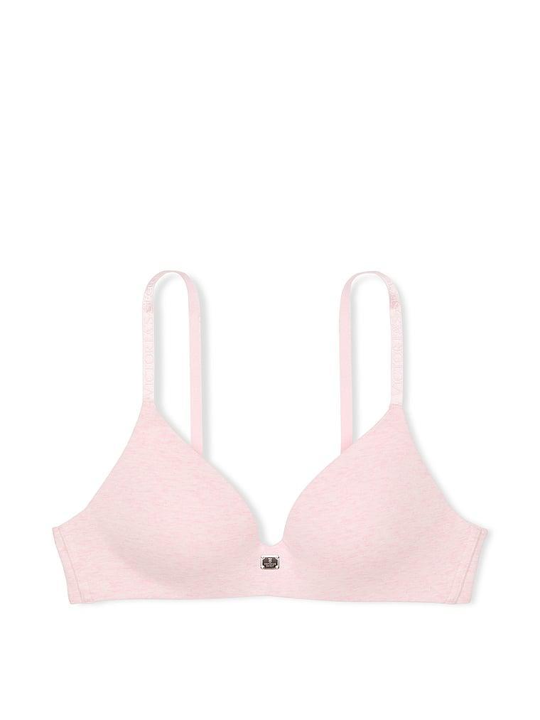 Cotton Logo Hardware Lightly Lined Wireless Bra Product Image