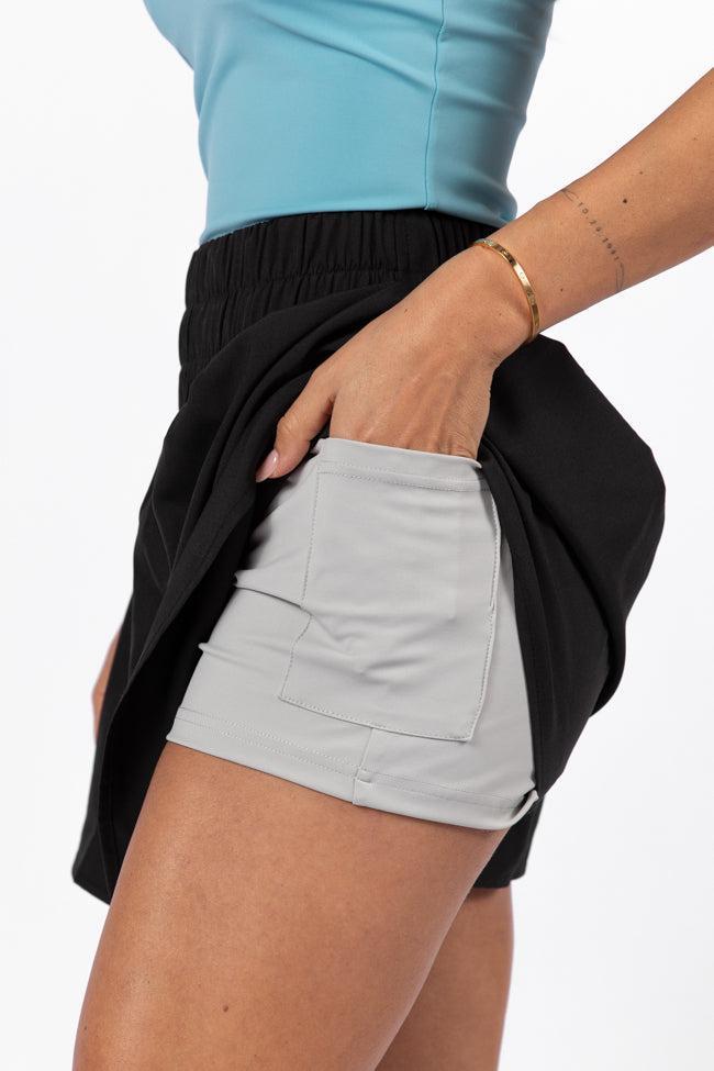 Fast Track Black Active Skort FINAL SALE Product Image