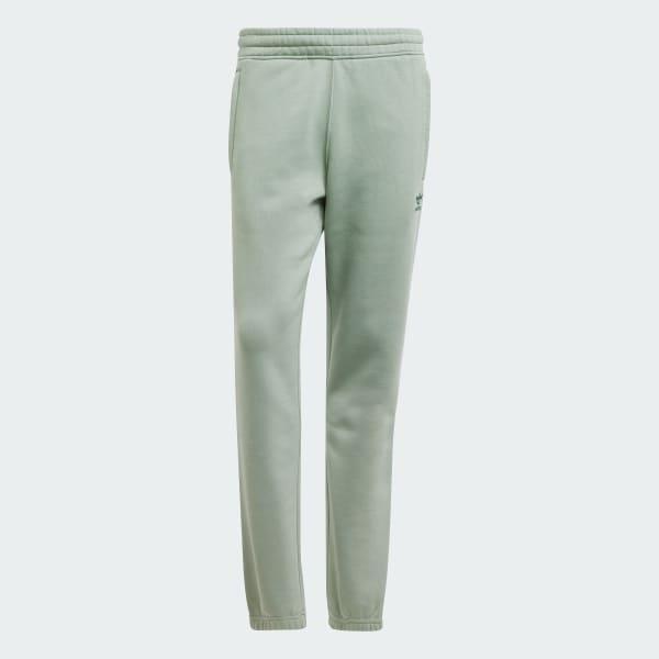 adidas Trefoil Essentials Pants Silver Green XL Mens Product Image