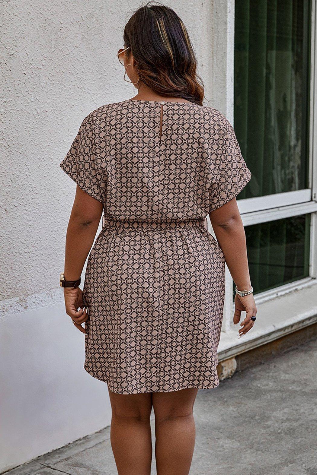 Alicia Printed Tie Waist Dress Product Image