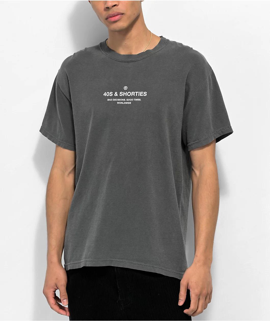 40s & Shorties General Black Wash T-Shirt Product Image