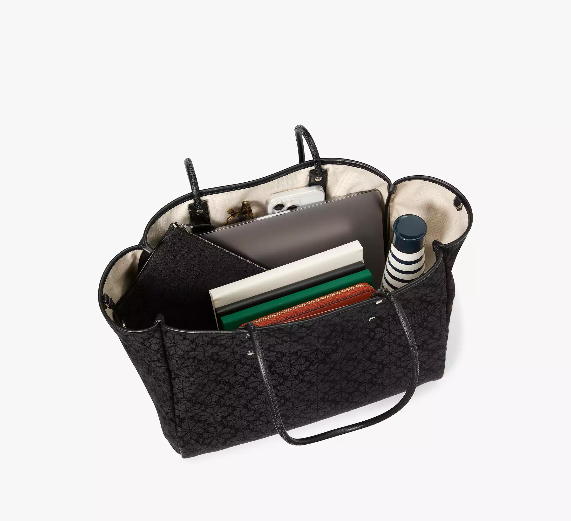 Spade Flower Jacquard Large Everything Tote Product Image