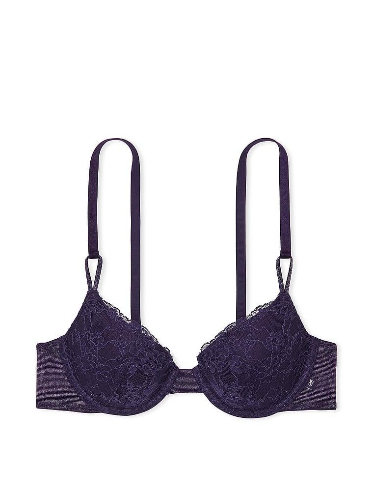 Sexy Tee Sequin Posey Lace Lightly Lined Demi Bra Product Image