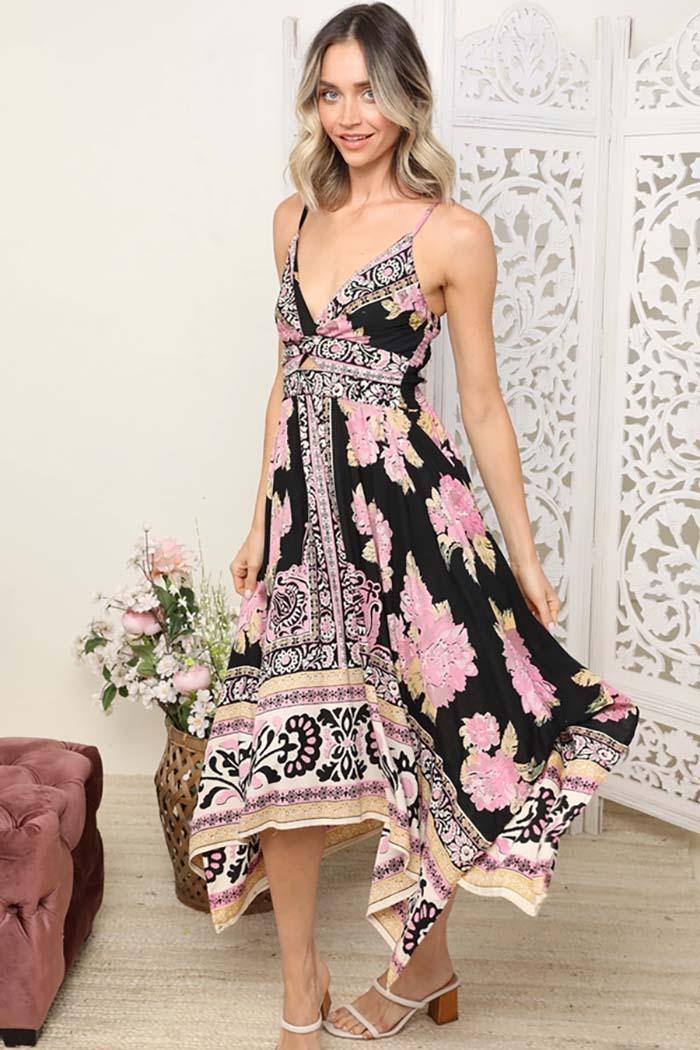 Twist Front Cut Out Maxi Dress Product Image