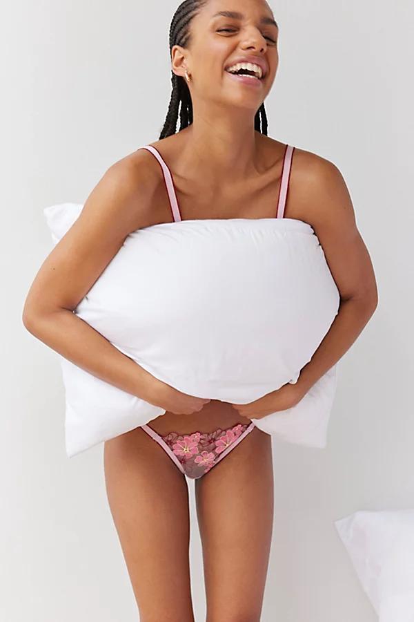 Out From Under Lazy Daisy Floral Thong Womens at Urban Outfitters Product Image