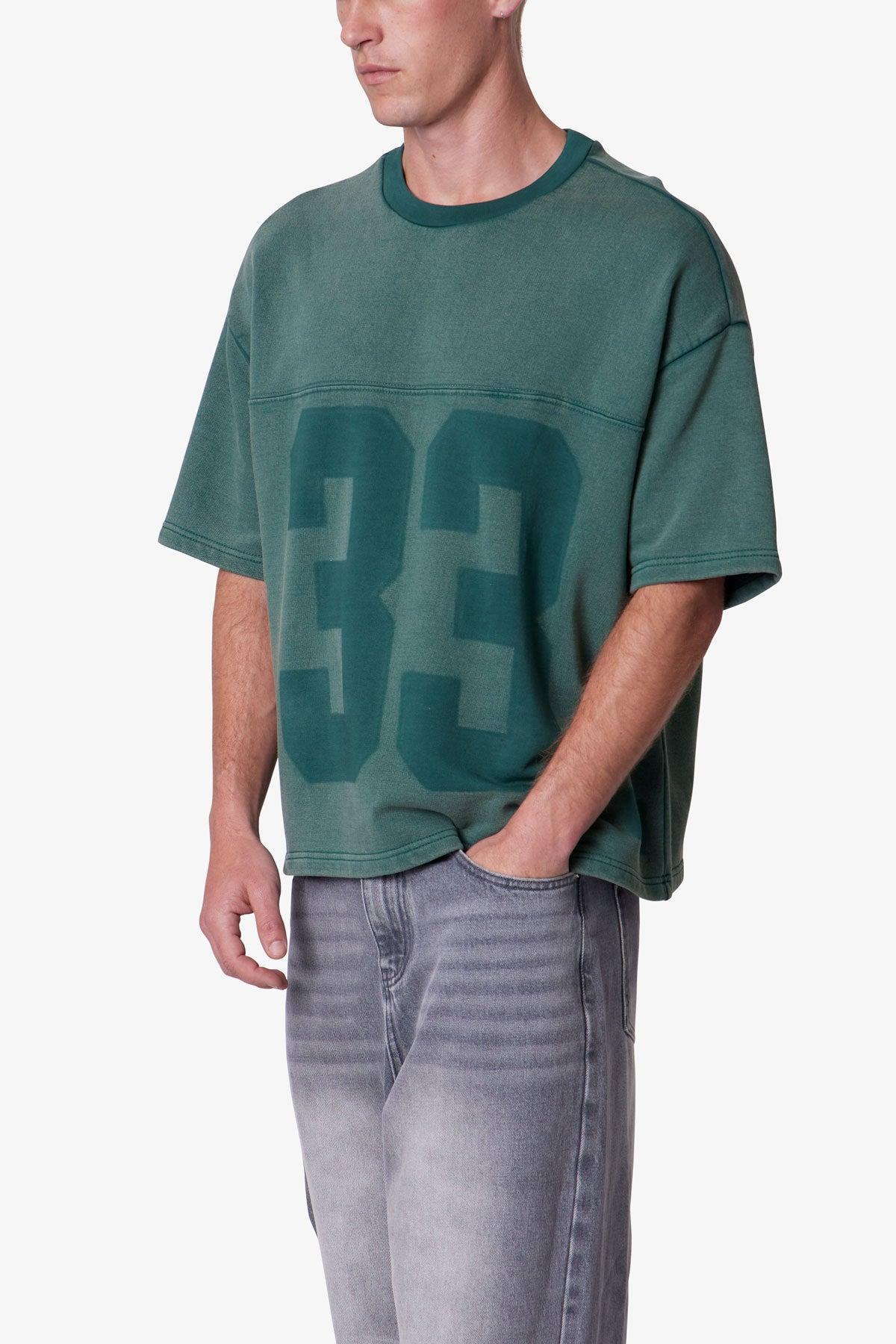 Vintage Raglan Terry Jersey Shirt - Green Product Image