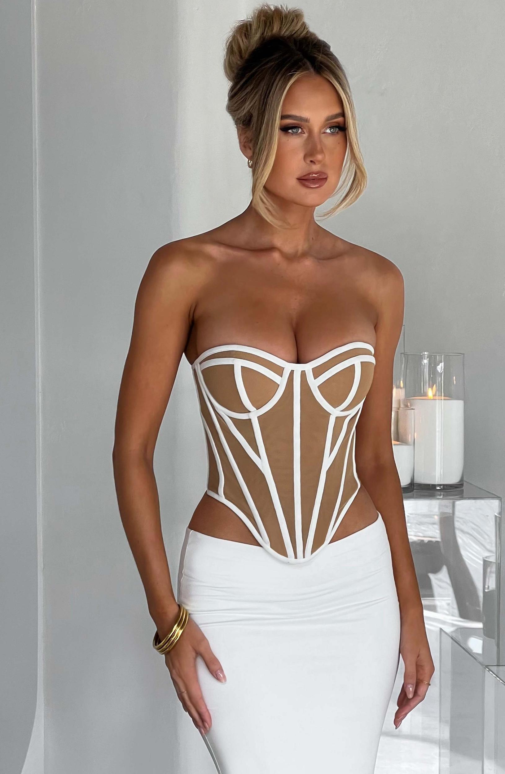 Santanna Corset - Ivory/Nude Product Image