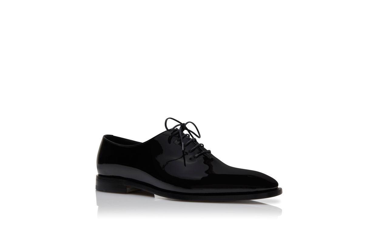 SNOWDON Black Calf Leather Lace-Up Shoes Product Image
