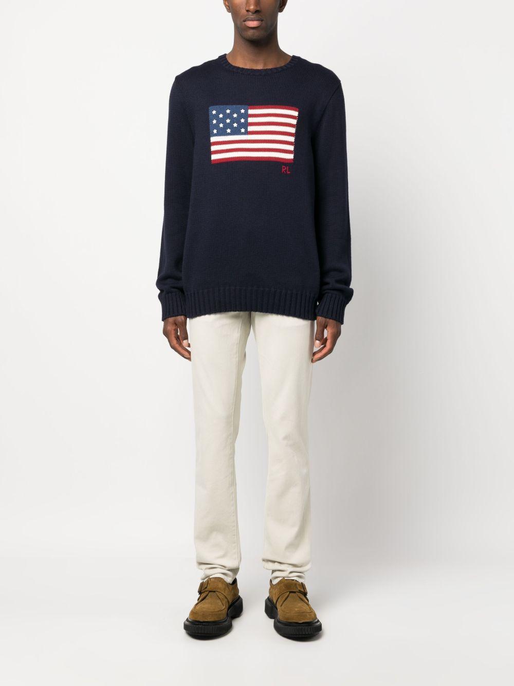 round-neck cotton jumper Product Image