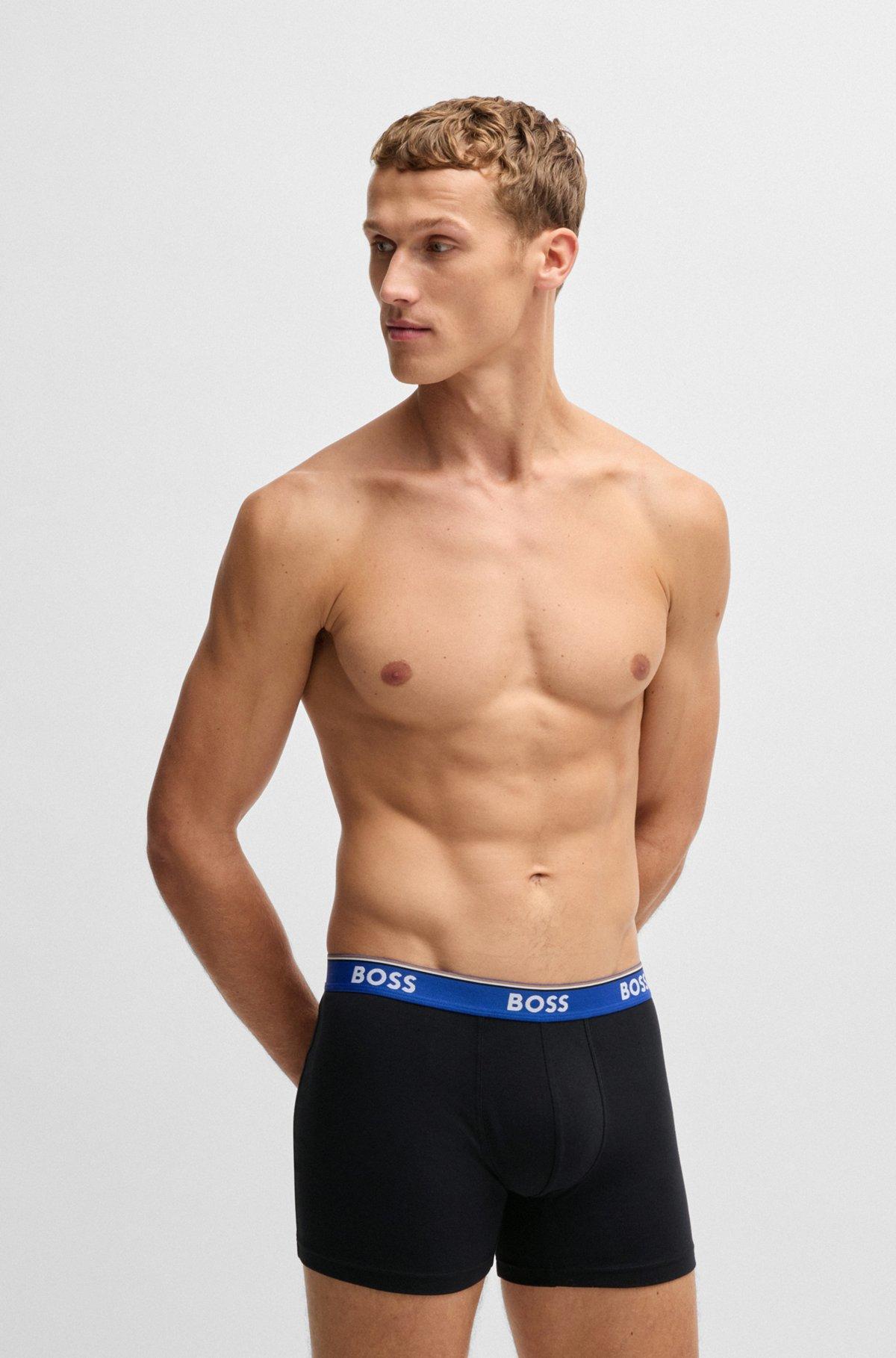 Three-pack of stretch cotton boxer briefs Product Image