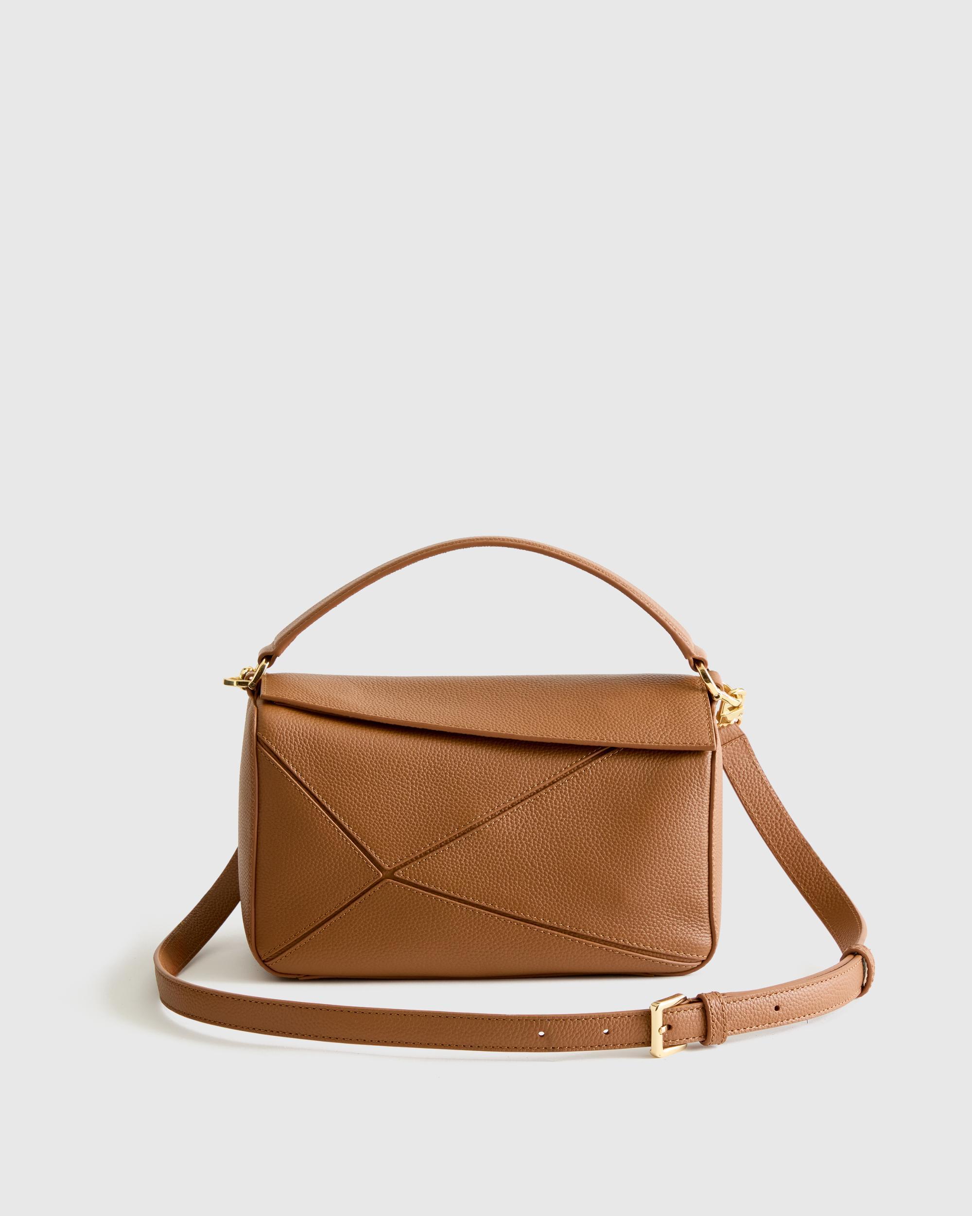 Italian Leather Patchwork Crossbody Product Image