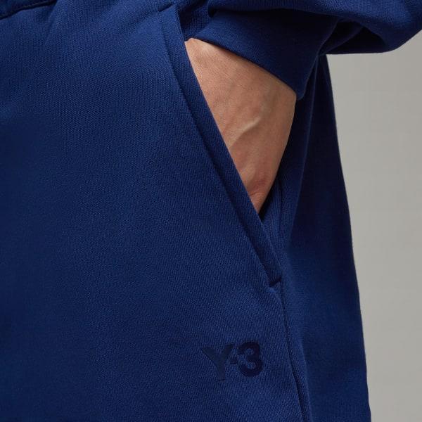 adidas Y-3 French Terry Wide Leg Pants Dark Blue S Womens Product Image