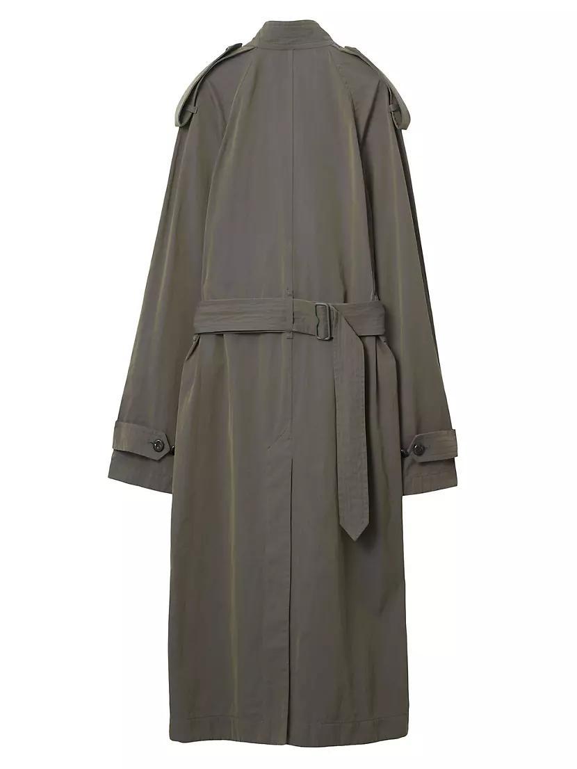 Cotton-Linen Detachable Trench Coat Product Image