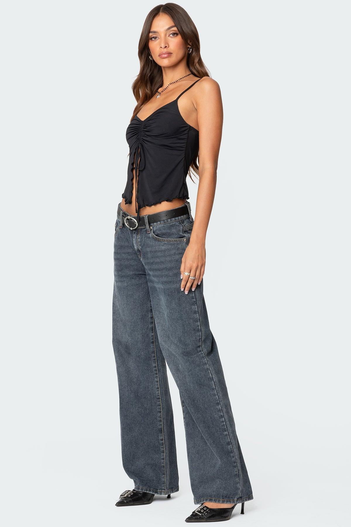 Landon Drawstring Split Front Top Product Image