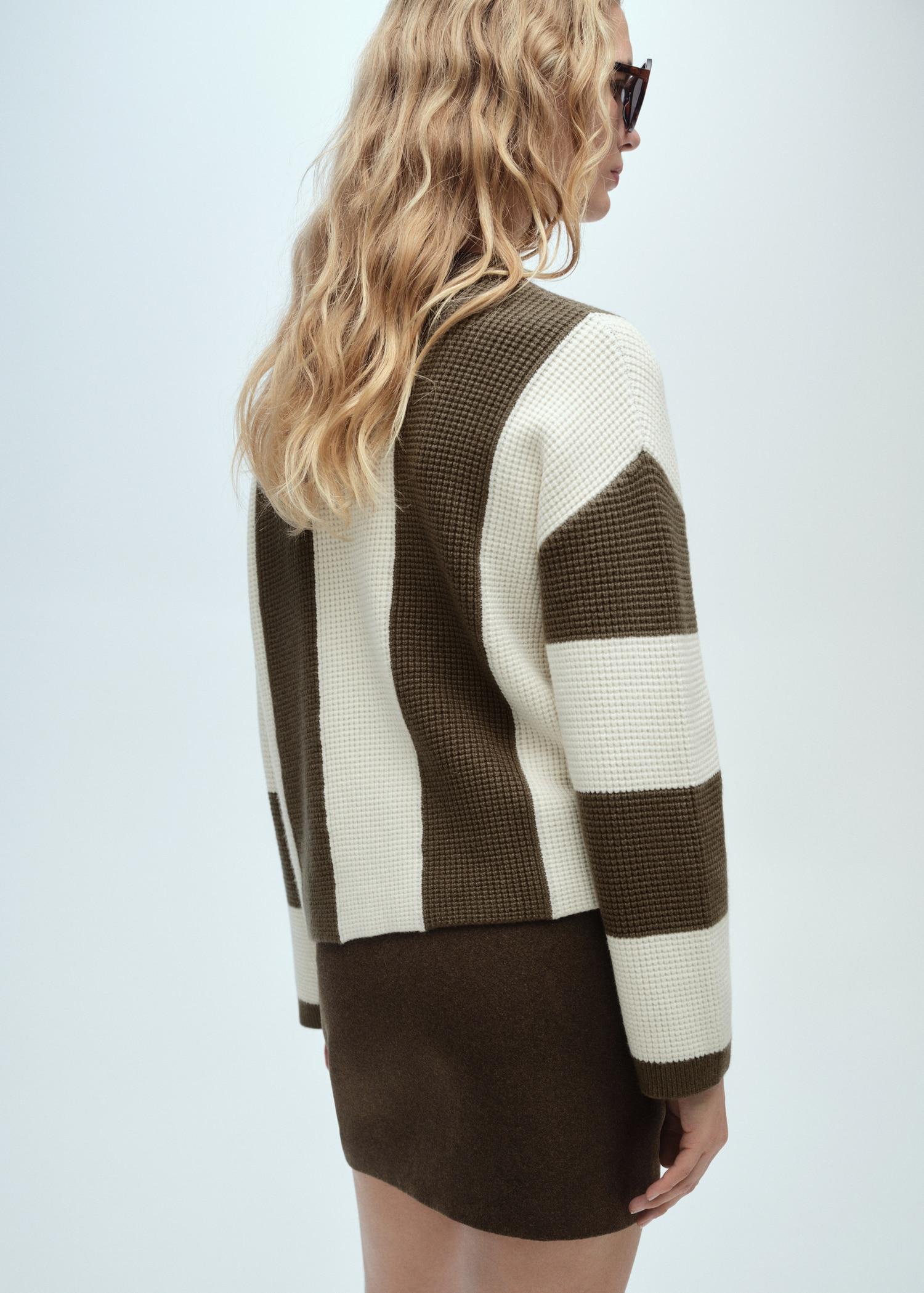 Knit striped sweater - Women | MANGO USA Product Image
