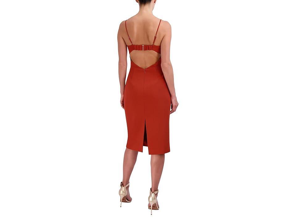 Bcbgmaxazria Plunge Neck Evening Dress Product Image