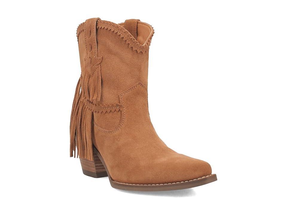 Dingo Fandango Women's Leather Ankle Boots, Size: 11, Camel Product Image