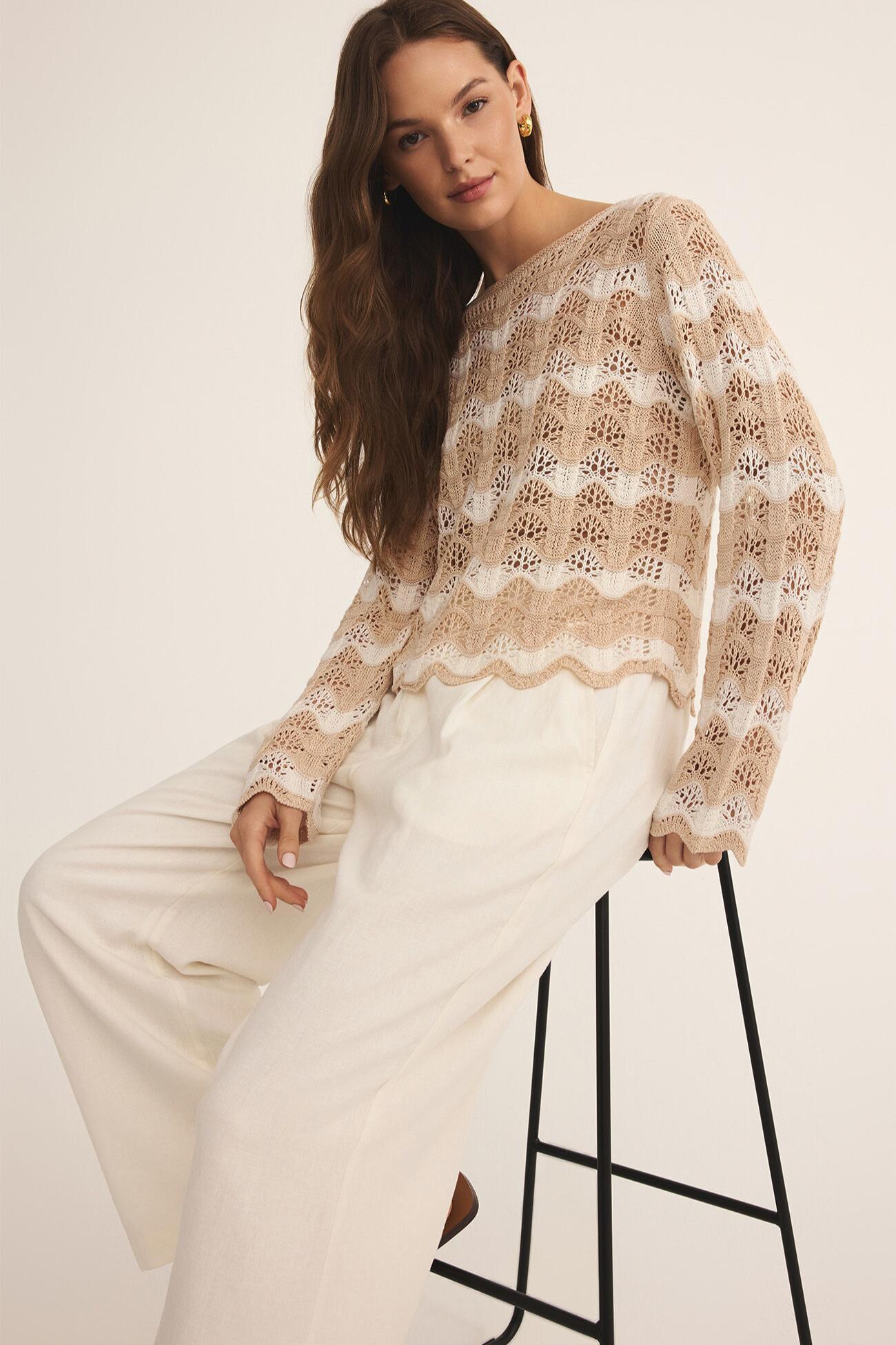 Azura Crochet Sweater Product Image