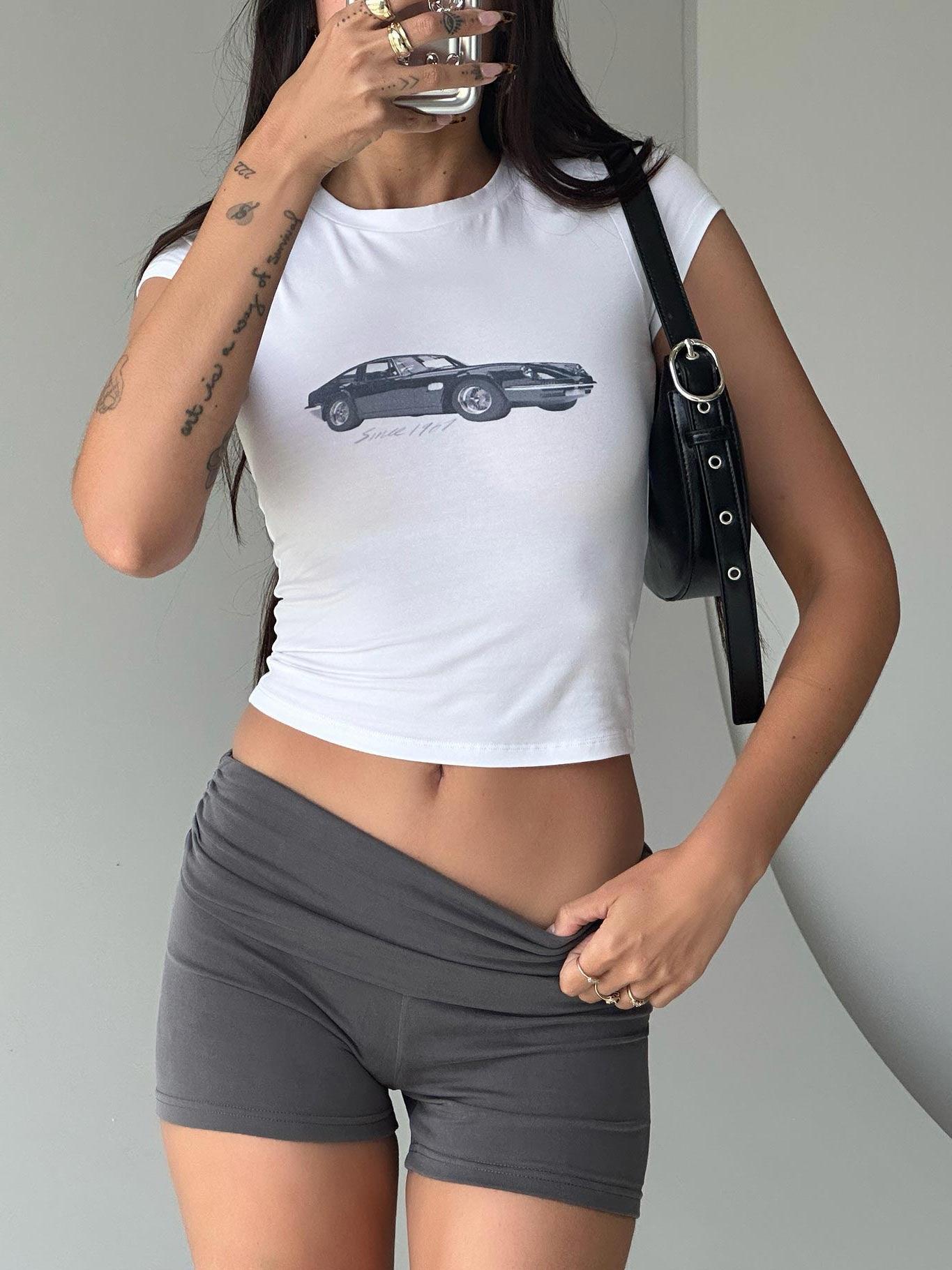 Vintage Car Top White Product Image
