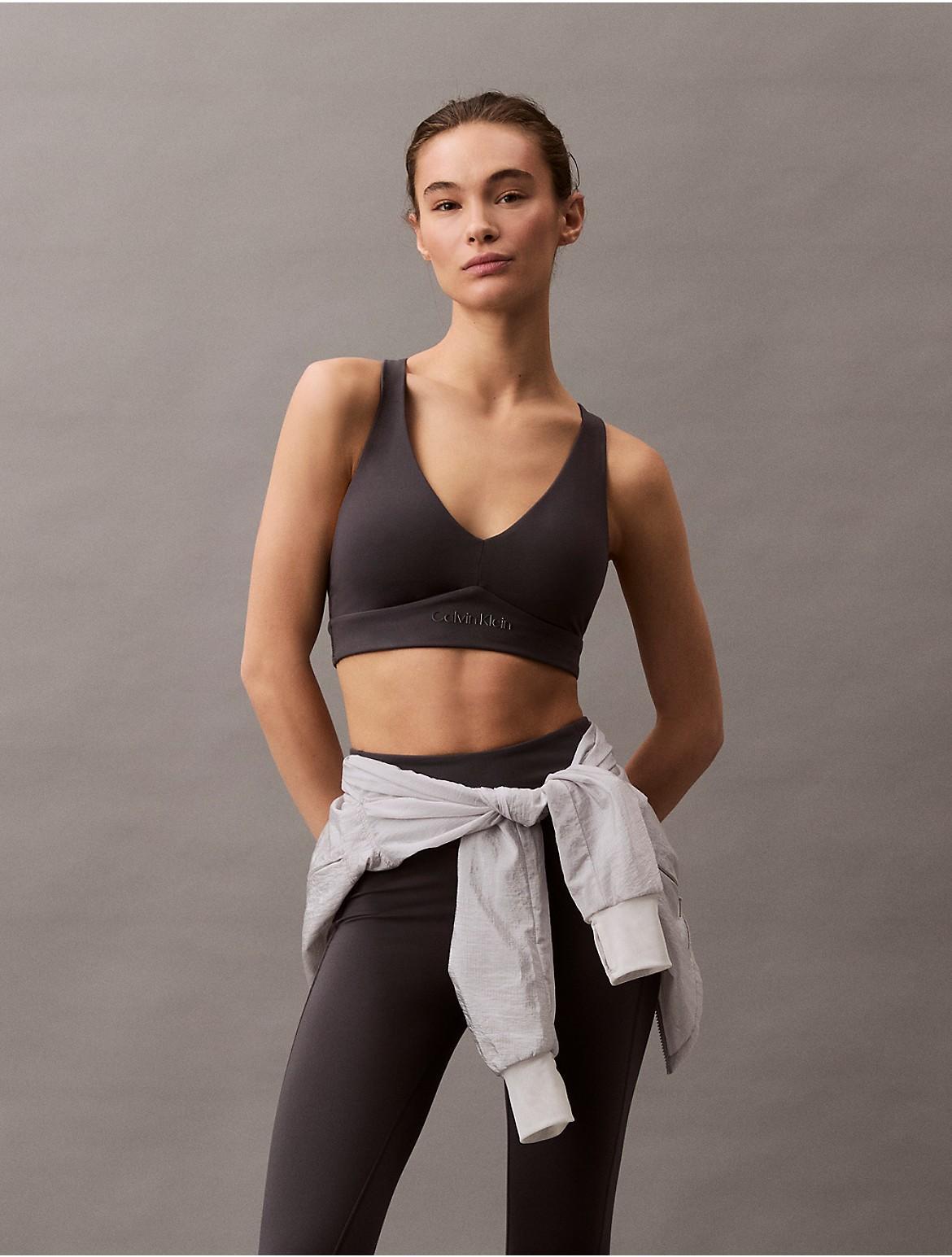 Calvin Klein Women's Soft Stretch Sports Bra - Grey - S Product Image