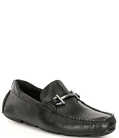 Cole Haan Mens Grand Laser Bit Leather Drivers Product Image