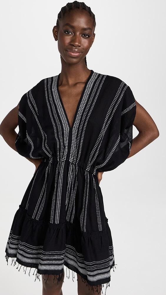 Lemlem Leliti Short Plunge Neck Dress | Shopbop Product Image