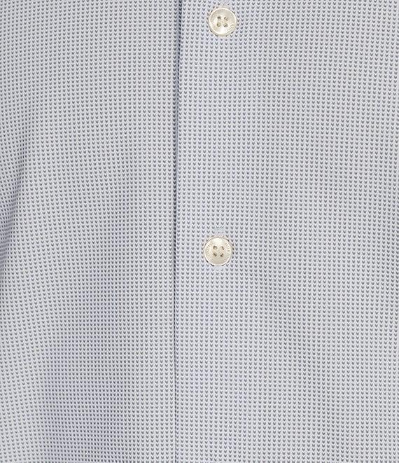 Murano Collezione Canclini Slim Fit Chevron Techno Long Sleeve Woven Shirt Product Image