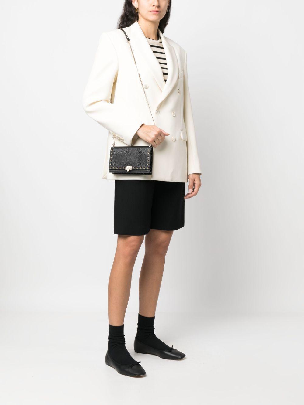 VALENTINO GARAVANI Valentino Rockstud Grainy Leather Crossbody Product Image