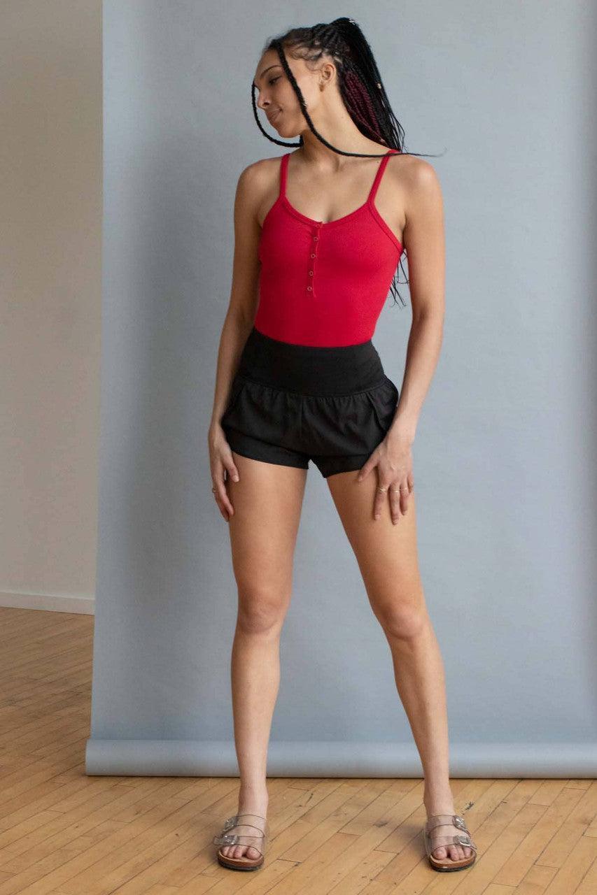 Black High Rise Speed Shorts Product Image