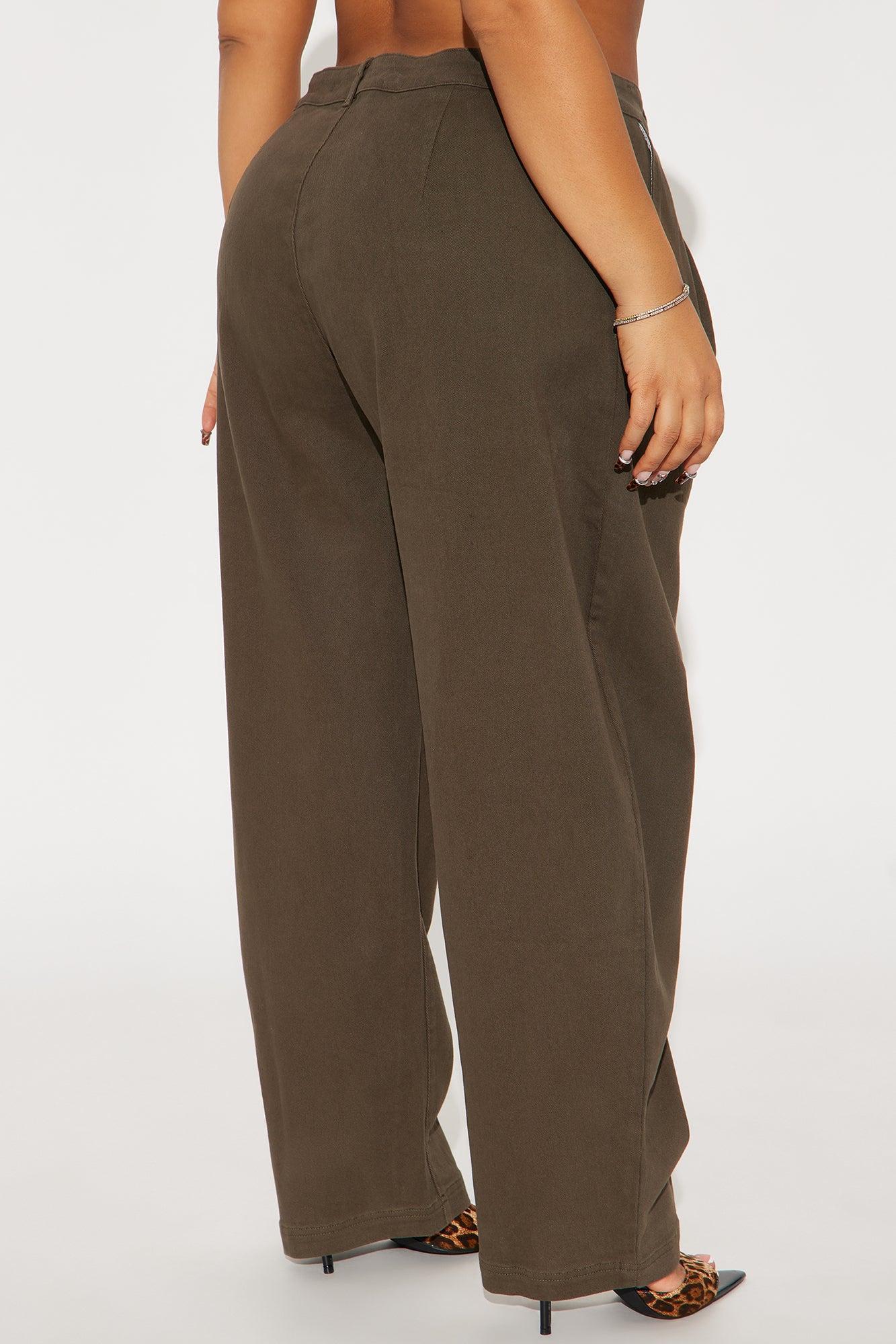 How Would You Feel Barrel Pant - Olive Product Image