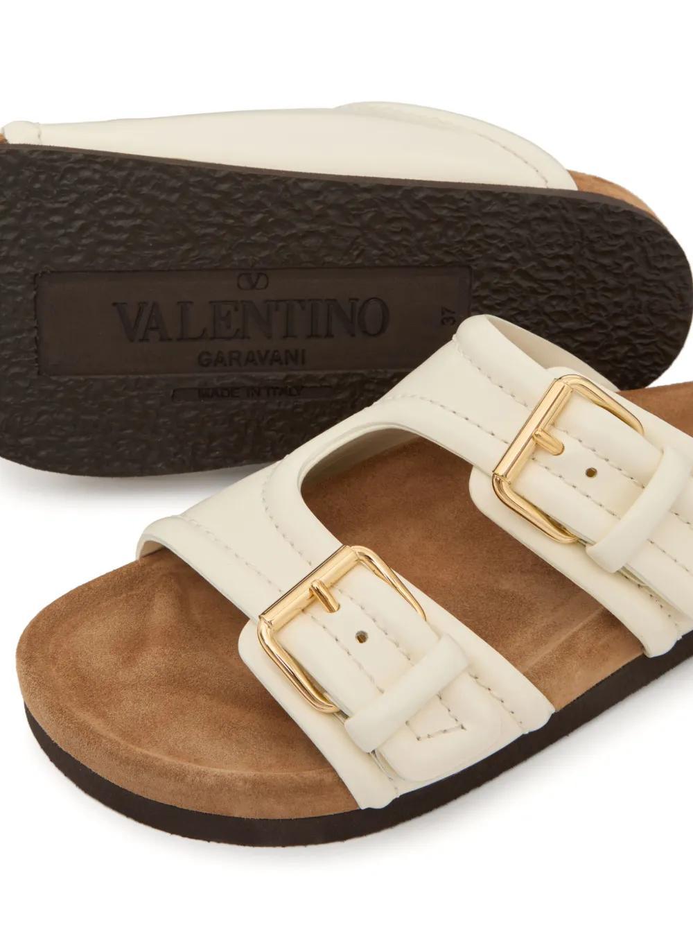 double-strap leather sandals Product Image