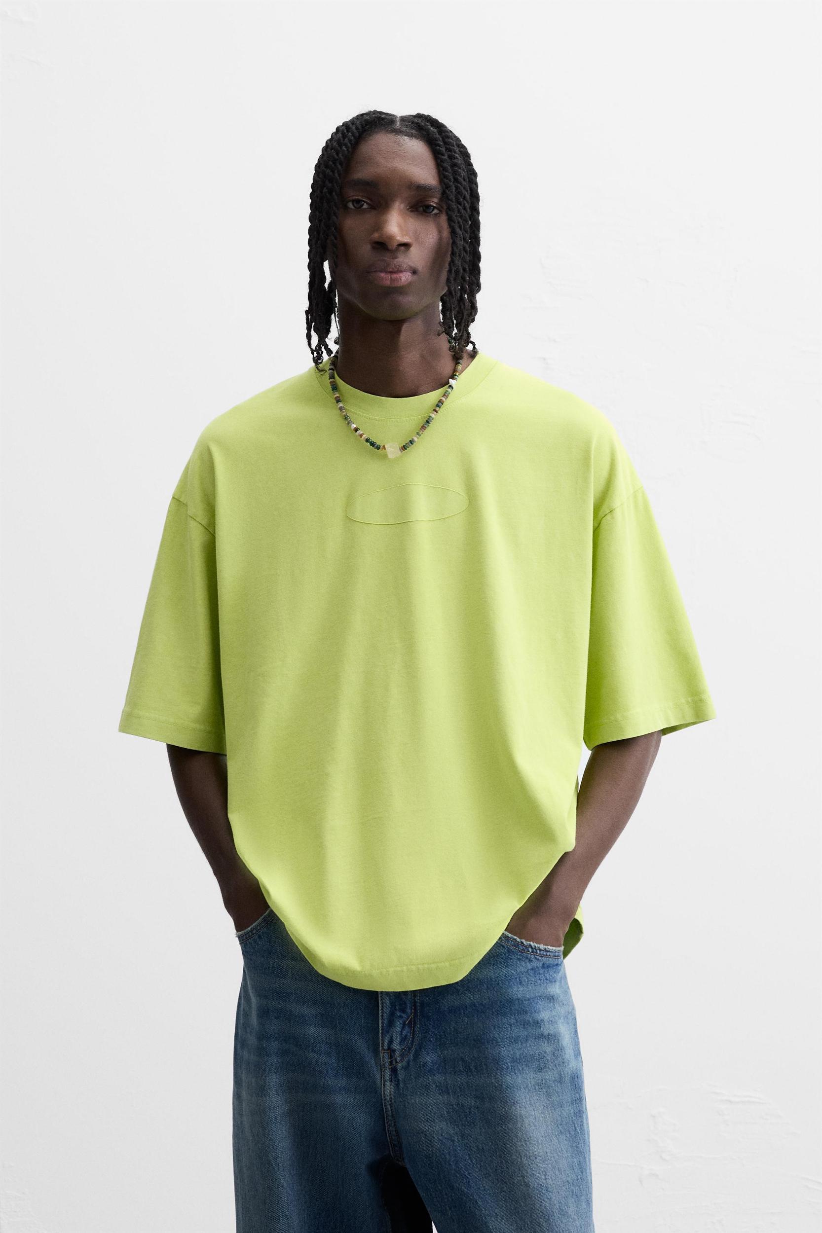 T-SHIRT WITH TONAL EMBROIDERY Product Image