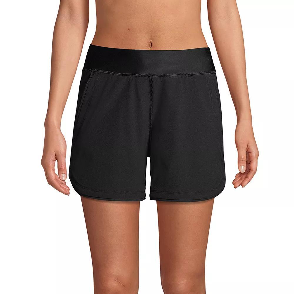 Women's Lands' End Curvy Fit 5" Quick Dry Swim Shorts, Size: 16, Deep  Blue Product Image
