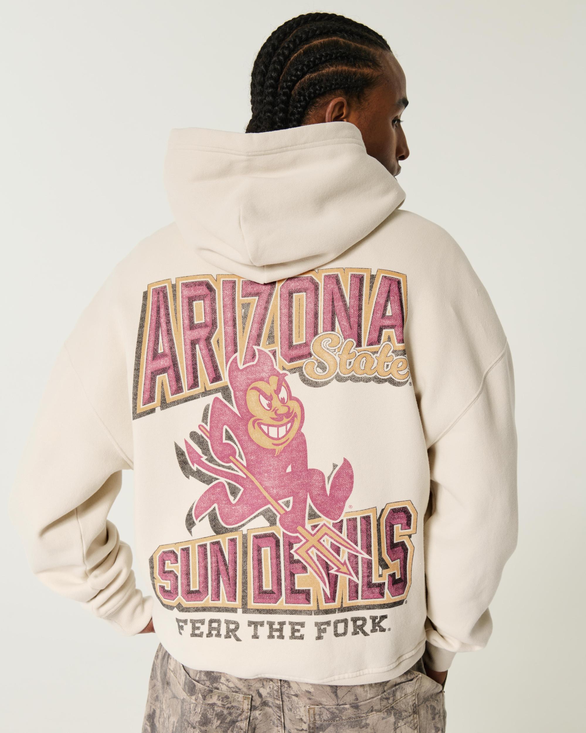 Boxy Arizona State University Sun Devils Graphic Hoodie Product Image