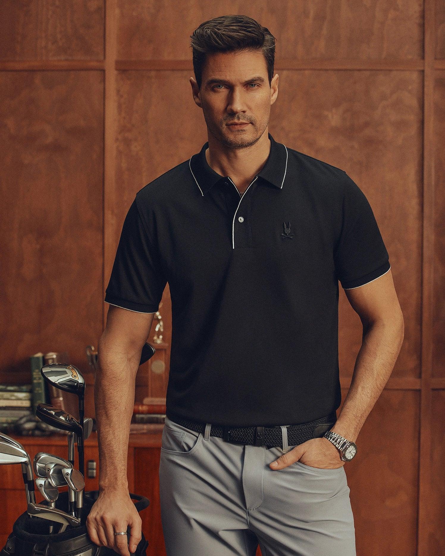 MENS BRYCE PERFORMANCE PIQUE POLO SHIRT - B6K486F200 Product Image