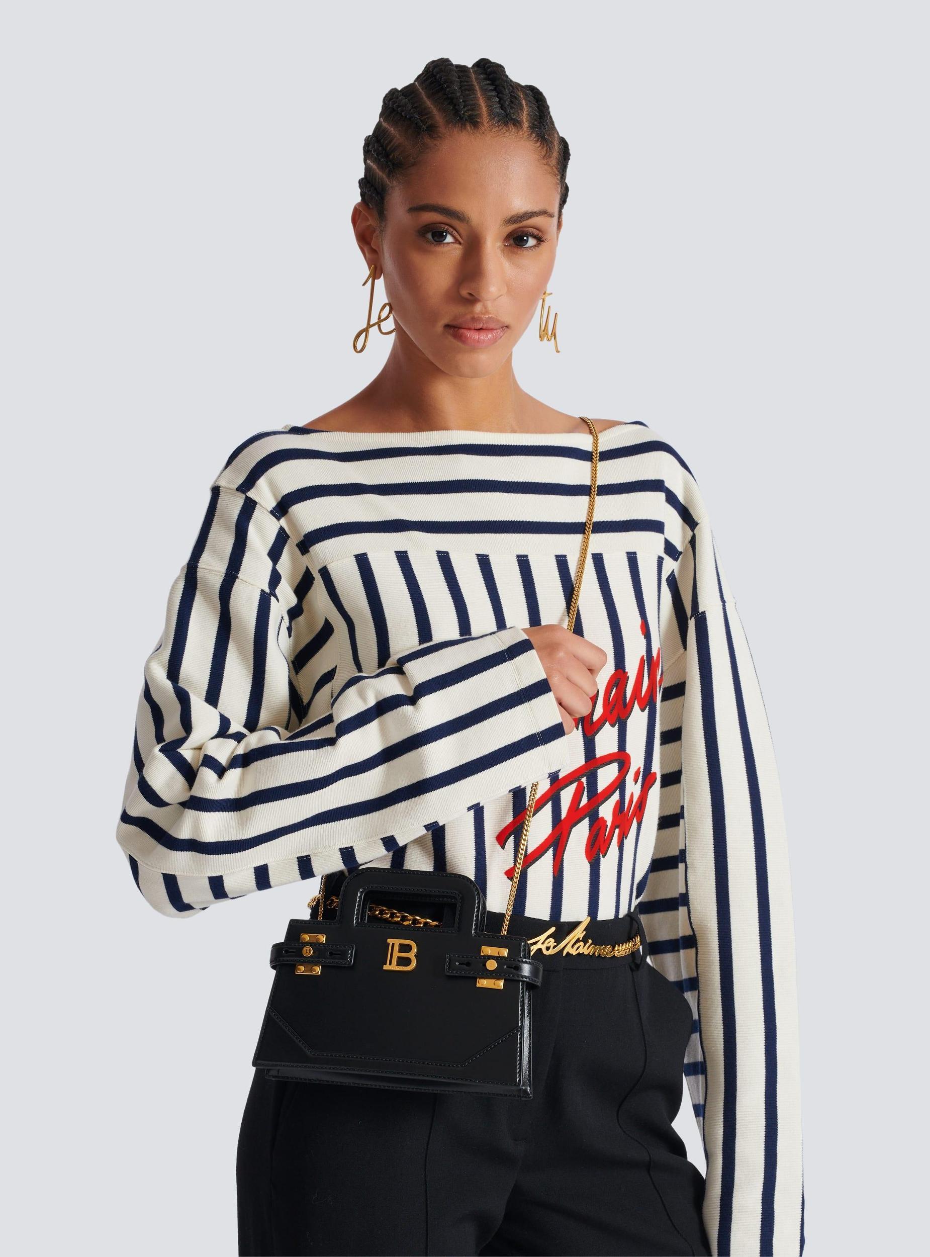 Small B-Buzz Top Handle bag in calfskin Product Image