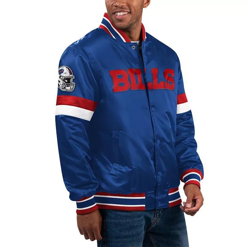 Mens Starter Royal Buffalo Bills Home Game Satin Full-Snap Varsity Jacket Product Image