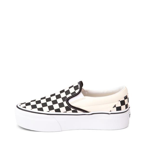 Vans Slip-On Stackform Checkerboard Skate Shoe White Product Image