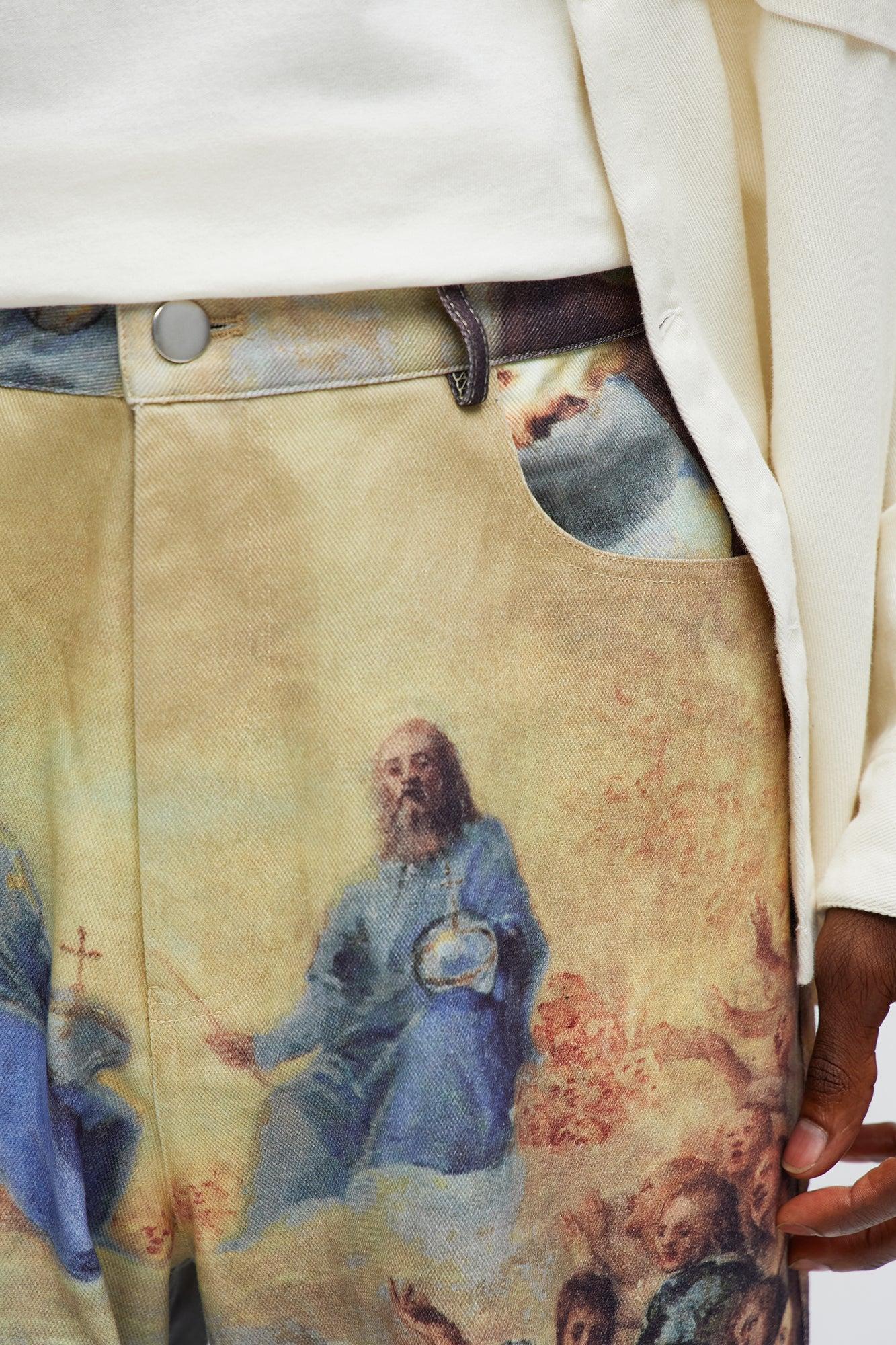 Baggy In The Heavens Printed Pants - Multi Color Product Image