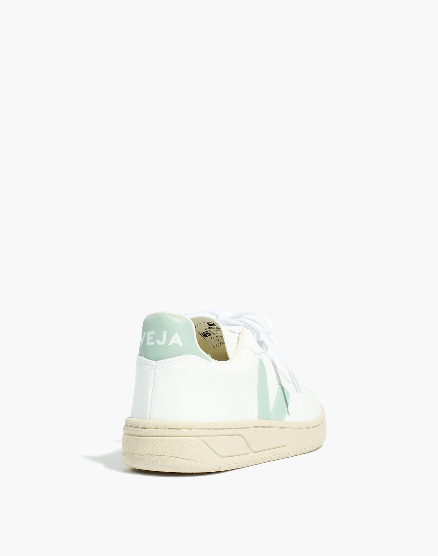 Veja™ Vegan Leather V-10 Sneakers in White Matcha Product Image